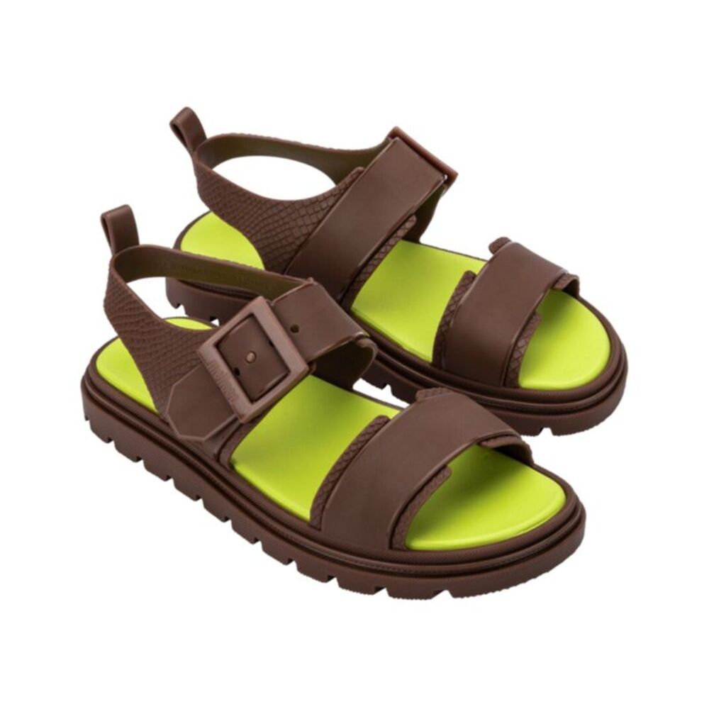 Melissa Shoes Connection Papete Sandal, Brown